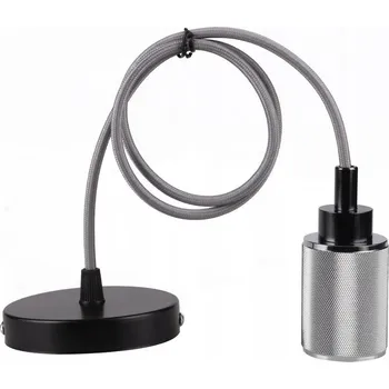 ZÁVĚSNÁ LAMPA RL-LPP060C 1X60W E27 ČERNÁ/CHROMOVÁ