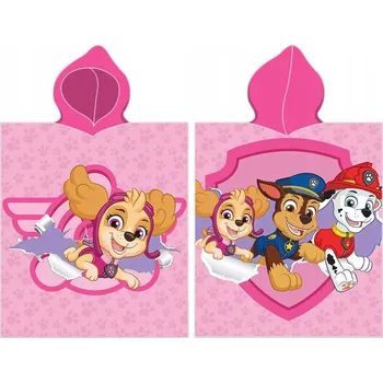 Tlapková patrola SKYE pončo ručník 50X115CM