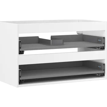 Koupelnový nábytek Korpus umyvadlové skříňky Mexen Box-A 80 cm, 2 zásuvky, matná bílá - 91AX0-0800-470-2-01