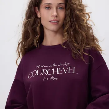 Dámská mikina Reserved - Mikina s výšivkou - hroznová - 766GA-48X - 766GA-48X-X_X