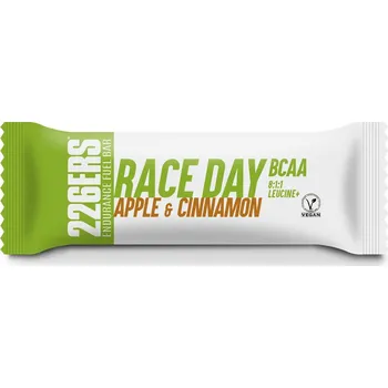Fitness strava 226ERS race day energetická tyčinka s bcaa - 40g Příchuť: APPLE & CINNAMON