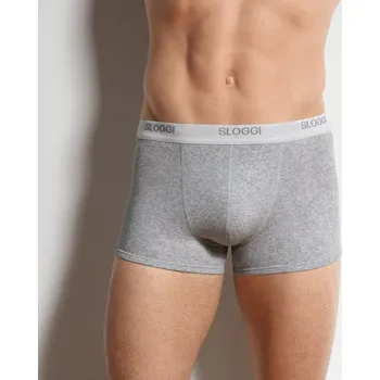 Boxerky Sada 3 boxerek Sloggi® Basic šedý melír 85/90