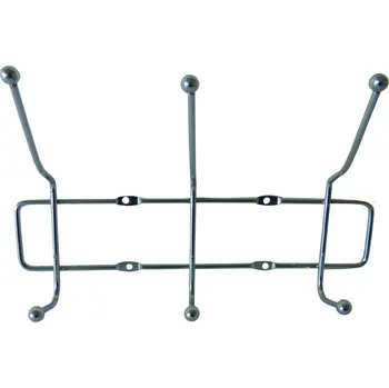 Věšák Věšák 3 dvojháčky drát chrom T-BOU KUTIL Sklad7 9515336.00 (KUTIL Sklad7)