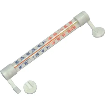 Domácí teploměr Teploměr okenní plast/sklo 28,5x3,8cm lepicí L KOZÁČEK KUTIL Sklad7 590013.00 (KUTIL Sklad7)