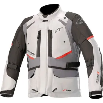 Moto bunda Alpinestars Andes Drystar Tech-Air 5 Compatible 2021 světle šedo-tmavě šedo-černo-červená M