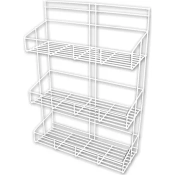 Drátěná police Polička koupelnová 3 patra bílá 33x57x14cm KUTIL Sklad7 600136.00 (KUTIL Sklad7)