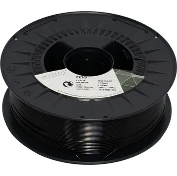 Filament PETG filament černý 1,75 mm Smartfil 1 kg