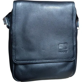 Pánská kožená crossbody taška Nordee MSD-02 - černá
