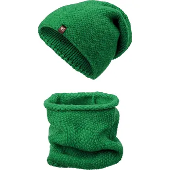 Čepice Dámský zimní set WROBI, zelené barvy 7100440-18