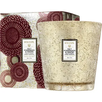 Svíčka Voluspa svíčka Gilt Pomander & Hinoki, 1077 g