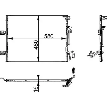 Výparník klimatizace Kondenzátor, klimatizace MAHLE AC 364 000P