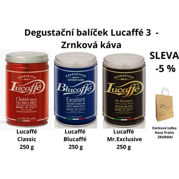 Káva Degustační balíček Lucaffé 3- Zrnková káva