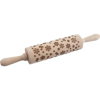 Váleček na těsto Válek těsta dřevo vzorek ¤60x200mm VLOČKY KUTIL Sklad7 2641248.00 (KUTIL Sklad7)
