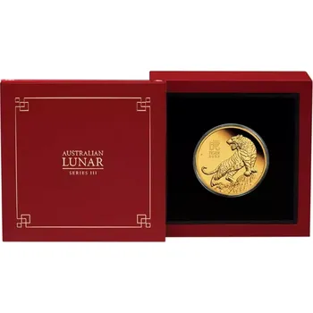 Zlatá mince Rok Tygra 1 Oz 2022 - LUNÁRNÍ SÉRIE III. - Proof