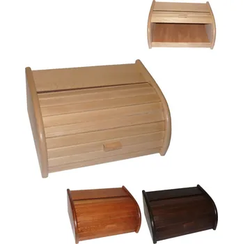 chlebník Chlebovka dřevo lak 33,5x24,5x14cm WOOD, mix barev KUTIL Sklad7 450581.00 (KUTIL Sklad7)