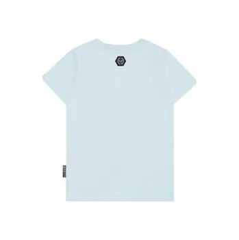 Pánské tričko PHILIPP PLEIN T-Shirt 27787 Světle modrá Regular Fit 6