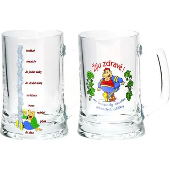 Sklenice Sklenice pivní 500ml PUB dekor vtip KUTIL Sklad7 4481017.00 (KUTIL Sklad7)