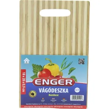 Kuchyňské prkénko Prkénko bambus 28x18x0,9cm s průhmatem ENGER KUTIL Sklad7 612017.00 (KUTIL Sklad7)