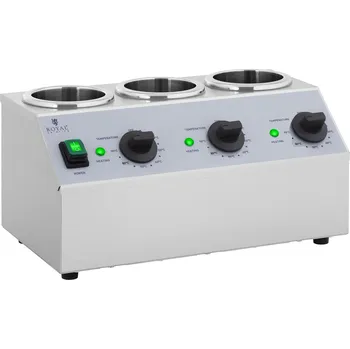 Nádobí Ohřívač omáček - 3 x 1 l - ovládací panel nahoře - Royal Catering RCSW-14