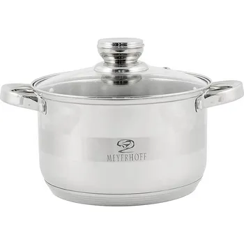Hrnec Hrnec Nerez ¤24x12,5cm 5,8L MEYERHOFF s poklicí sklo KUTIL Sklad7 458610.00 (KUTIL Sklad7)