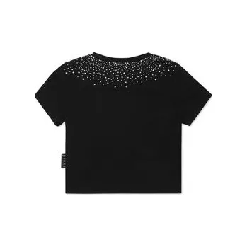 Pánské tričko PHILIPP PLEIN T-Shirt 28143 Černá Regular Fit 6