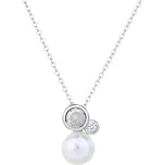 Jan Kos jewellery Stříbrný řetízek s přívěskem s perlou MHT-