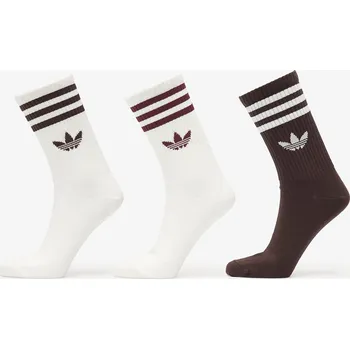 Pánské ponožky Ponožky adidas 3S Crew Sock 3P Off White/ Auco/ Off White XL