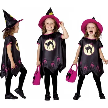 Karnevalový kostým Sada pro děti Čarodějnice vel 92/104 cm