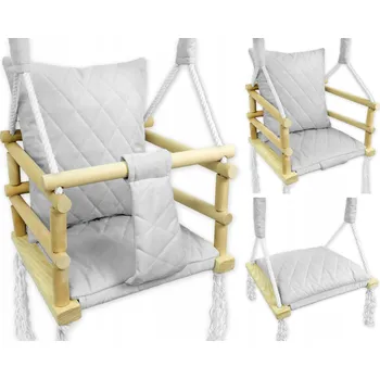 Dětská houpačka Luc Stylová houpačka Kimi - šedé piky