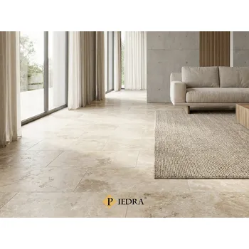 Dlažba Travertin cappuccino, tmelený 61x40,6x1,2 cm