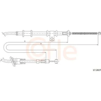 Auto-moto Lanovod parkovací brzdy COFLE 17.2027