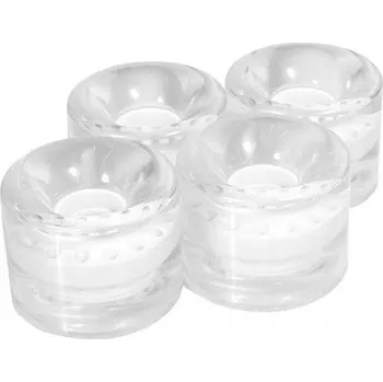 KOLEČKA SMJ PRO PLASTOVÝ SKATEBOARD 59X46MM 4KS BÍLÁ PRŮHLEDNÁ