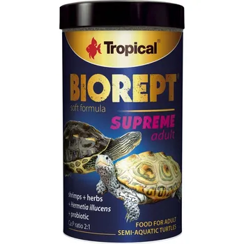 Krmivo pro terarijní zvíře Krmivo pro dospělé vodní a suchozemské želvy Tropical Biorept Supreme Adult 250 ml
