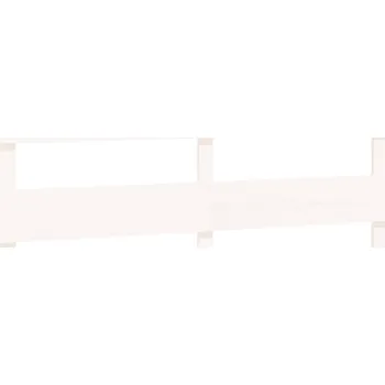 Čelo postele VidaXL , bílé, 204x3x81 cm, masivní