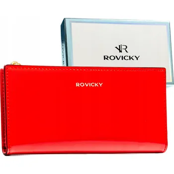 Dámská peněženka ROVICKY Slim RFID STOP Prostorná peněženka na patentku