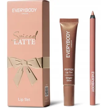 Péče o rty EVERYBODY LONDON Vánoční sada konturovací tužka a balzám na rty Spiced Latte