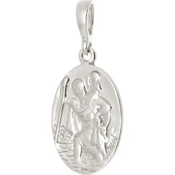 Šperk Stříbrný přívěšek - medailon svatý Kryštof STRZ1171F