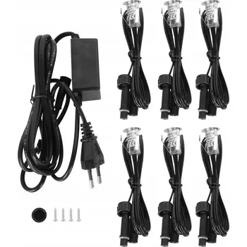 Venkovní osvětlení 6 LIGHT 0,4W VODOTĚSNÉ VENKOVNÍ ZAHRADNÍ SVĚTLO ZAHRNUTÉ TRÁVNÍK SVĚTLO S