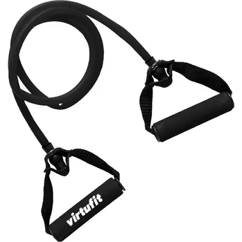 Posilovací guma VIRTUFIT s rukojetí Těžká