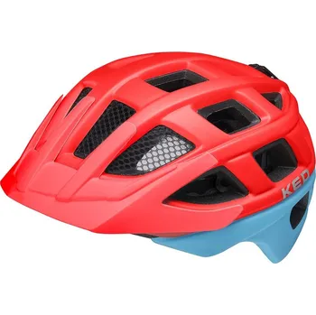 Cyklistická přilba KED dětská cyklistická přilba kailu s integrovaným osvětlením - juniorská Barva: red blue matt DĚTSKÁ, Velikost: M (53-59 cm) DĚTSKÉ