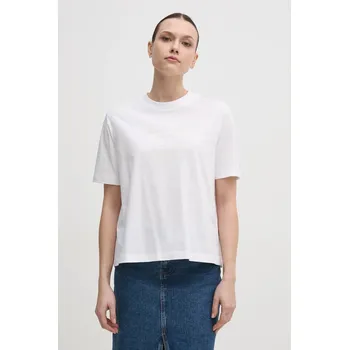 Pánská móda Bavlněné tričko Tommy Hilfiger WW0WW45525 bílá 00X, vel. M