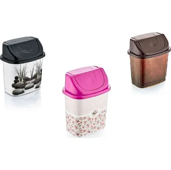 Odpadkový koš Koš odpadkový výklopný 2,2L DEKOR, mix dekorů KUTIL Sklad7 609786.00 (KUTIL Sklad7)