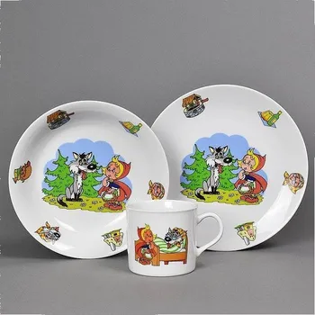 dětská jídelní sada Dětská jídelní sada 3 dílná porcelán KARKULKA KUTIL Sklad7 4471010.80 (KUTIL Sklad7)