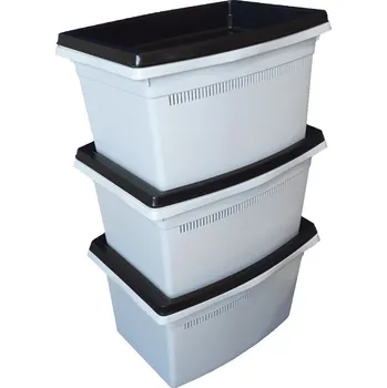 Úložný box Box na brambory a zeleninu 15L stohovatelný BRAMBORÁK, mix barev KUTIL Sklad7 406550.00 (KUTIL Sklad7)