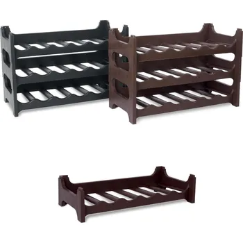 Stojan na víno Stojan na víno stohovatelný 60x25x14cm CZ černá KUTIL Sklad7 9428410.00 (KUTIL Sklad7)