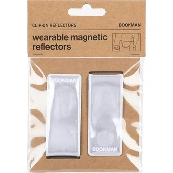 Magnetická připínací odrazka RASCAL CLIP-ON REFLECTORS, bílá