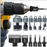 Diamantová děrovací sada 5ks + adaptér