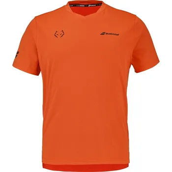 Sportovní oblečení Pánské tričko Babolat Crew Neck Tee Juan Lebron Red Orange Oblečení pánské: XXL