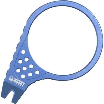 Multifunkční nůž KUBEY Finger Ring Pry Bar Modrý Titan Pary Par KU410B