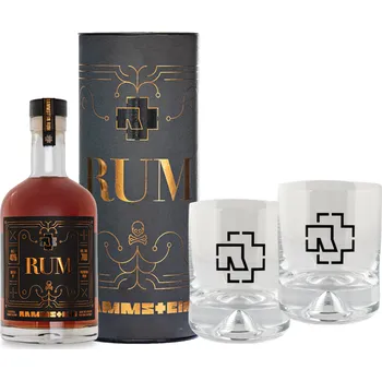 Rum 1423 Aps Rammstein rum + 2 originální skleničky, 40%, 0,7l